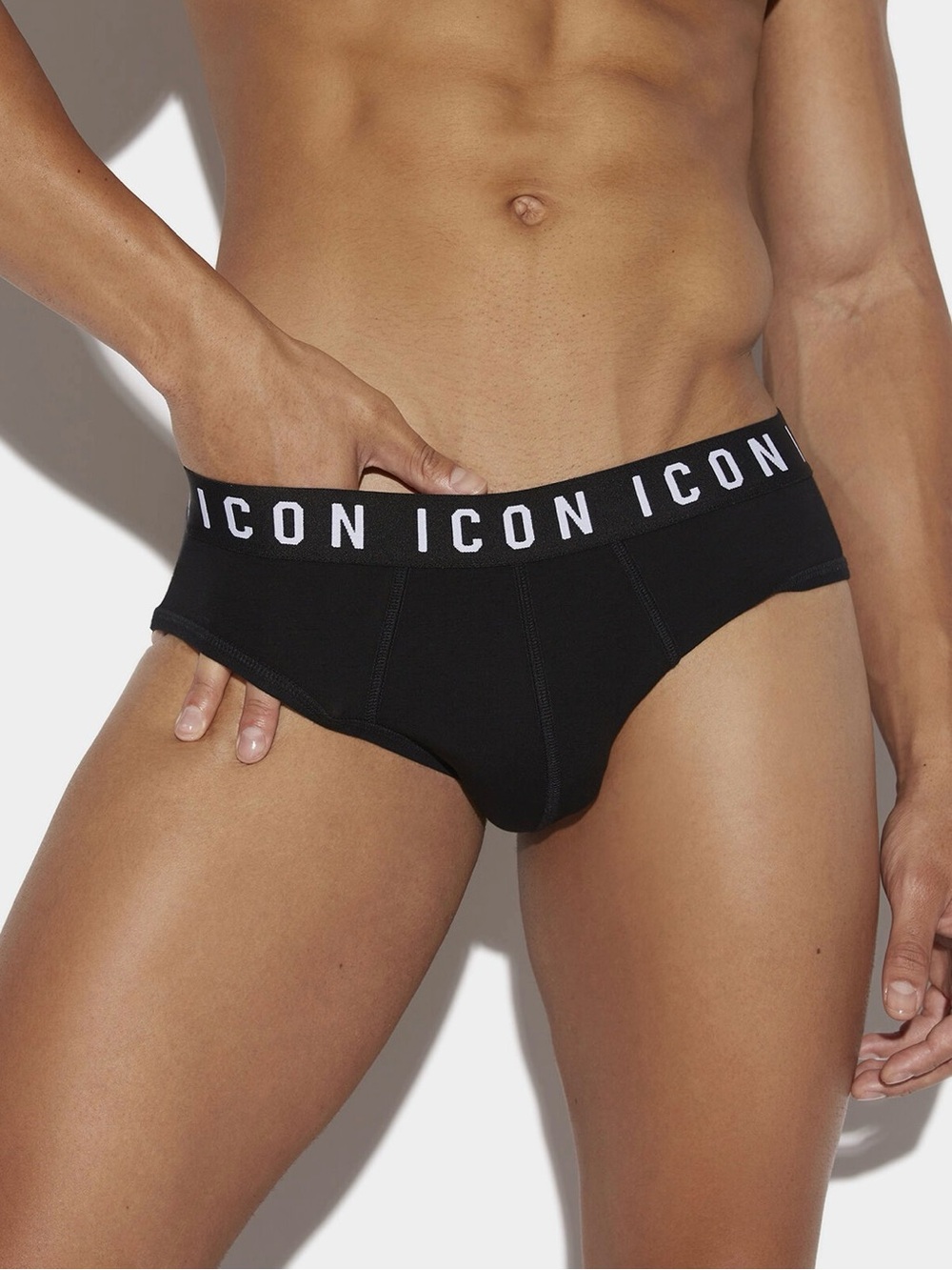 Dsquared2 ICON Black Men’s Logo Waist Briefs